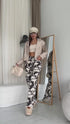 Faux leather jacket with fringes "SOMEBODY" - LIGHT BEIGE S6602